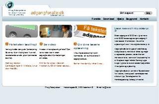 Billede af www.adgangforalle.dk